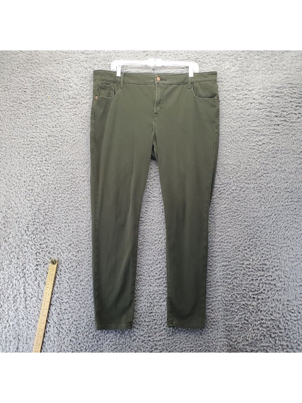 Old Navy Jeans Womens Size 18 Green Rockstar Super Skinny Cotton Blend